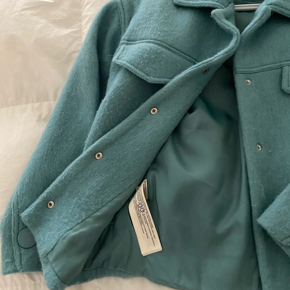 Mango Green Buttoned Wool Jacket - image 3